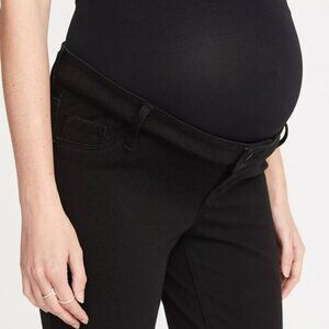 Old Navy Maternity black Full Panel Rockstar Sculpt Jeggings skinny jeans NWT